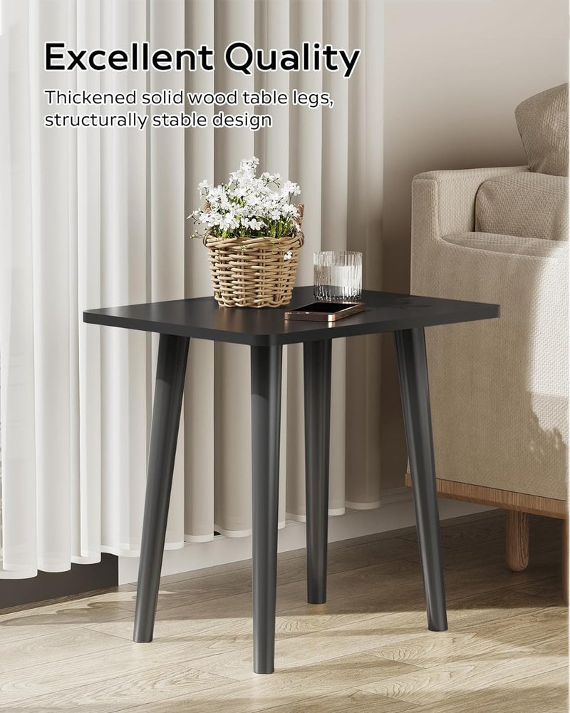 Carpentray Side Table Stool Small Table Modern Home Decor Bedside Table for Living Room Bedroom Balcony OfficeEasy to AssembleBlack - Image 4