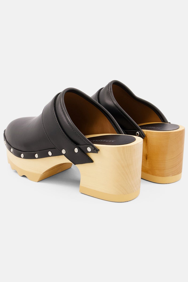 AEROSOLES أحذية نسائية جلدية متوسطة الحجم، سهلة الارتداء، سوداء - Image 3