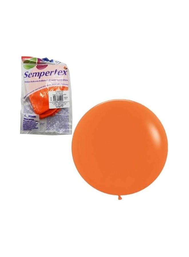 Sempertex Assorted Color Balloons Pack of Various Vibrant Colors Perfect for Birthdays Parties Weddings and Celebrations Durable Latex Balloons for Fun and Festive Event Decorations (Orange) - Image 4