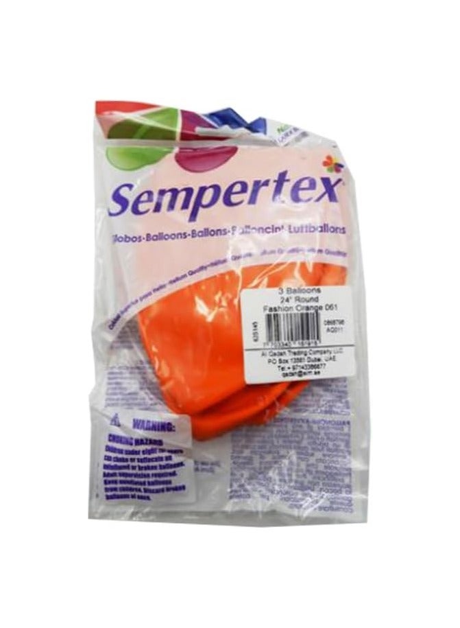 Sempertex Assorted Color Balloons Pack of Various Vibrant Colors Perfect for Birthdays Parties Weddings and Celebrations Durable Latex Balloons for Fun and Festive Event Decorations (Orange) - Image 5