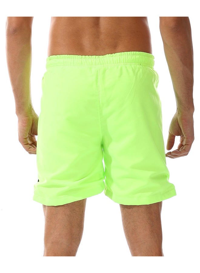 Andora Elastic Waist Polyester Swim Short _Light Green  - Image 4