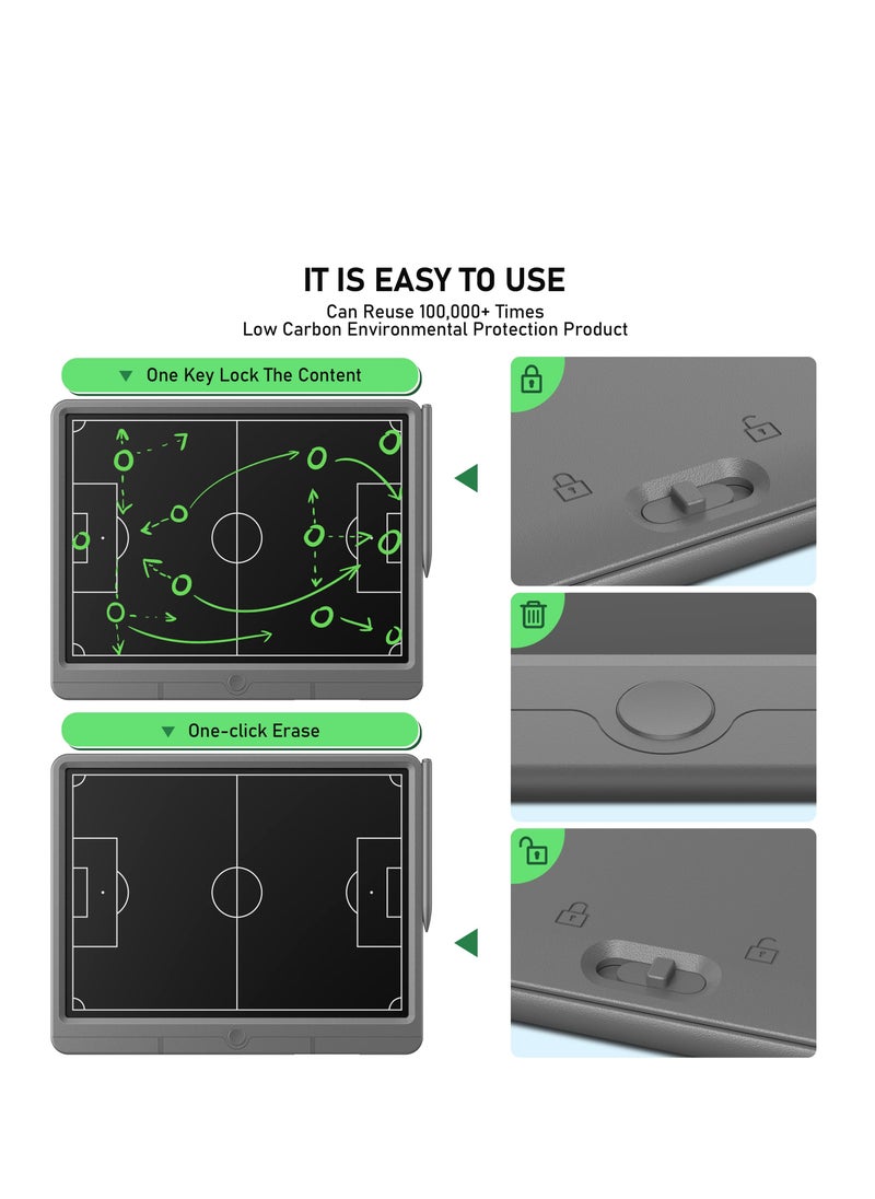 Generic - 15-Inch LCD Soccer Coaching Board, Digital Tactical Strategy Marker with Stylus Pen for Sports Training, Game Planning, Education, Perfect Gift for Coaches. - Image 1