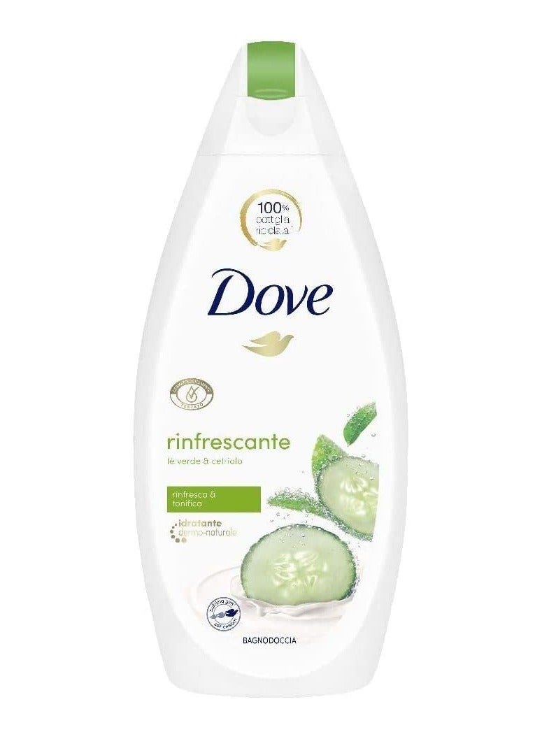 Dove Rinfrescante Revitalizing cucumber Body Wash – 450ml - Image 1