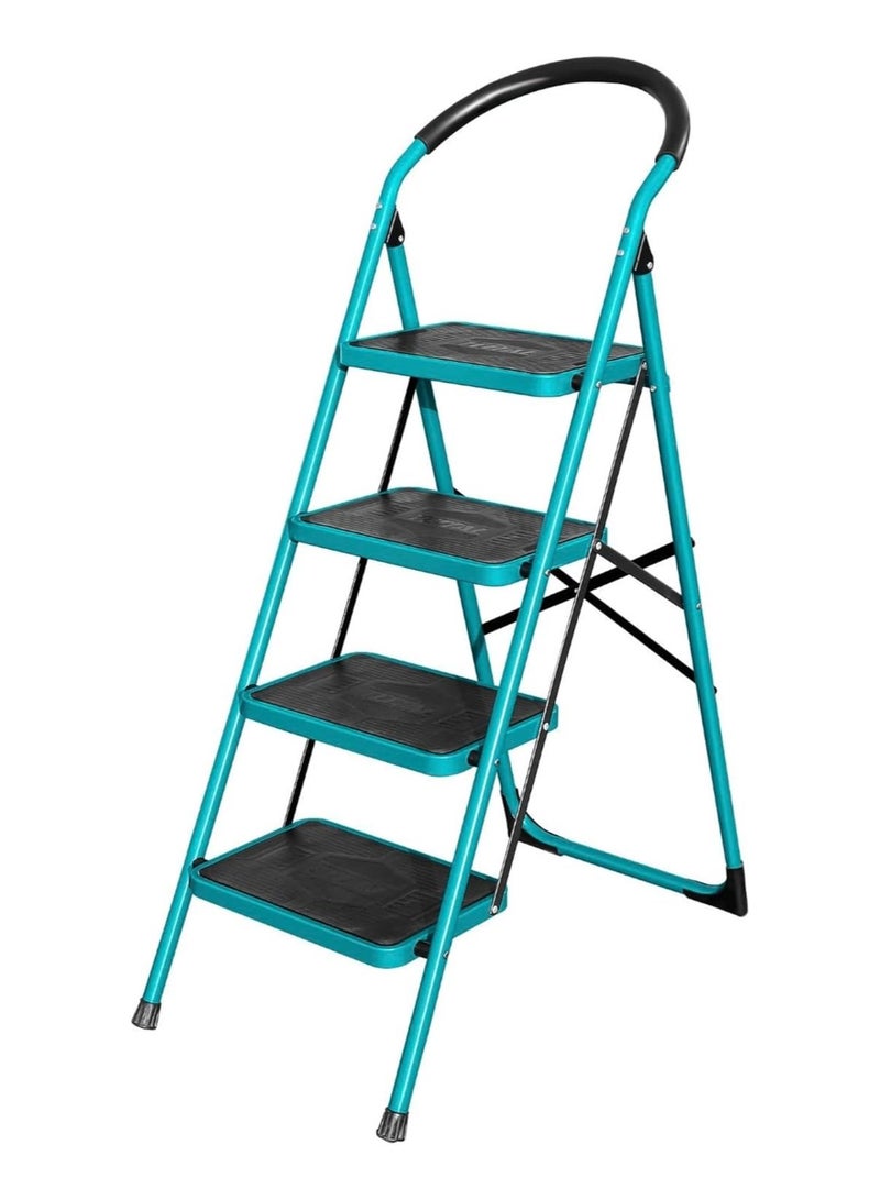 TOTAL Steel Ladder 4 Steps Max Load 150kg THLAD09041 - Image 1
