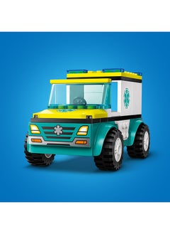 LEGO 60403 City Emergency Ambulance and Snowboarder Toy Vehicle Playset for Kids, Boarder and Paramedic Minifigures, Imaginative Play for Boys and Girls Aged 4 and Over  - Image 5