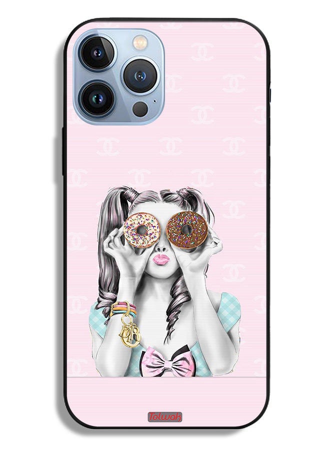 Tolwak Apple iPhone 13 Pro Max Protective Case Holding Two Donuts  - Image 2