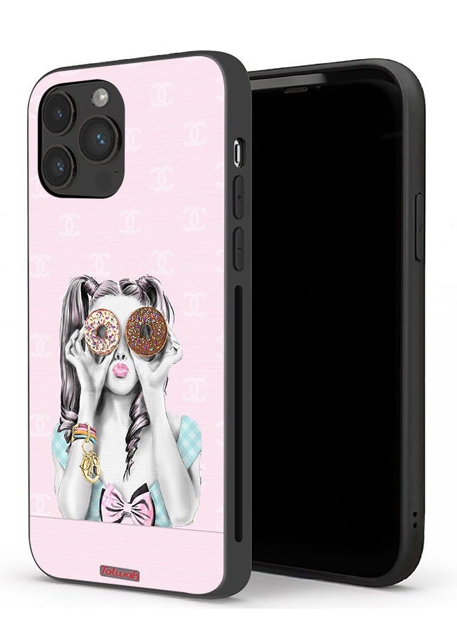 Tolwak Apple iPhone 13 Pro Max Protective Case Holding Two Donuts  - Image 1