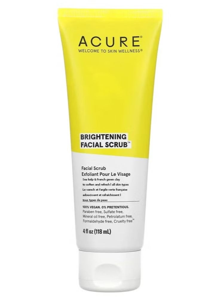 Acure Brightening Facial Scrub 4 FL. OZ. (118 ml)  - Image 1