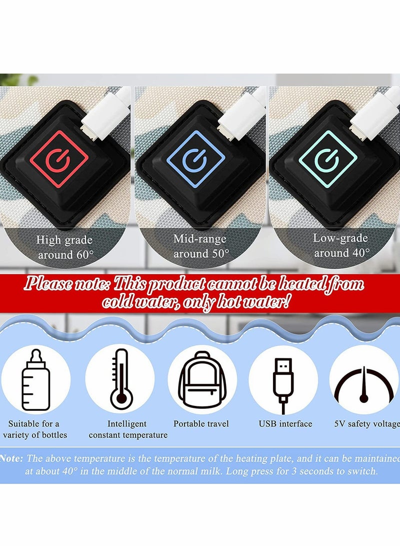 Portable Baby Bottle Warmer Insulation Cover, USB Powered Milk Warmer for Indoor and Outdoor Use, Ideal for Traveling and Driving - Image 4