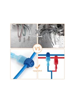 The Bros T-Tap Wire Connector 360pcs Self-Stripping Quick Splice Electrical Wire Terminals, Fully Insulated Male Quick Disconnect Spade Terminal, Portable Wire Caps Connector Assortment for Wiring Auto Marine  - Image 4