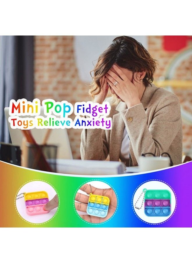 PICcircuit Kids Party Favors Fidget Toys Bulk 30 Pack Mini Pop Fidget Keychain Its Birthday Party Favors For Kids 48812 Year Small Kid Classroom Prizes Fidgets It Bubbles Poppers Students Goodie Bag Stuffers  - Image 5