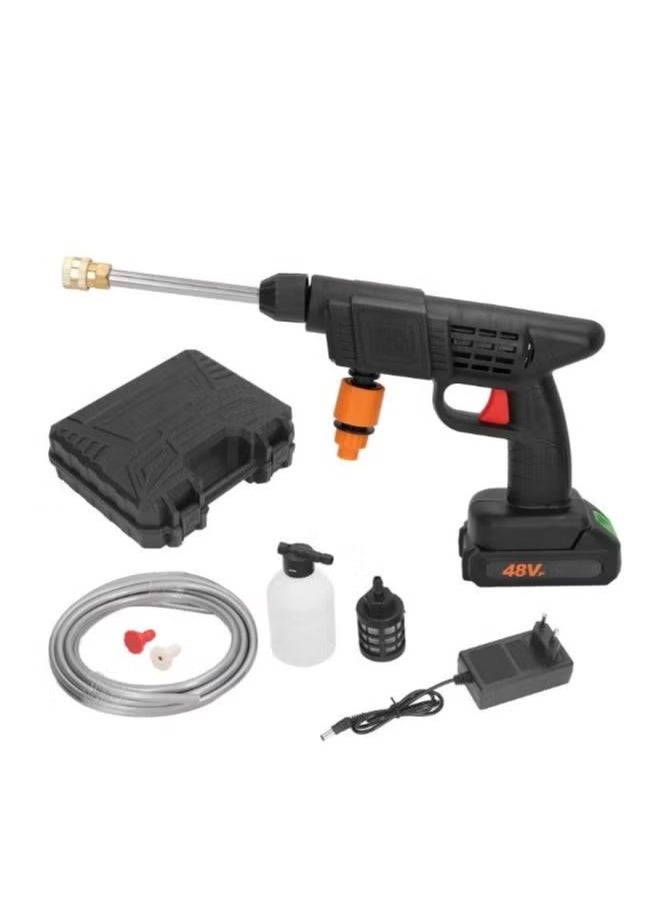 A ZONE 48V High-Pressure Water Sprayer, Car Washing Machine, 5M Range, Cordless Portable Electric Water High Pressure Washer Gun, Used For Car Washing, Floor Cleaning & Garden Watering  - Image 1