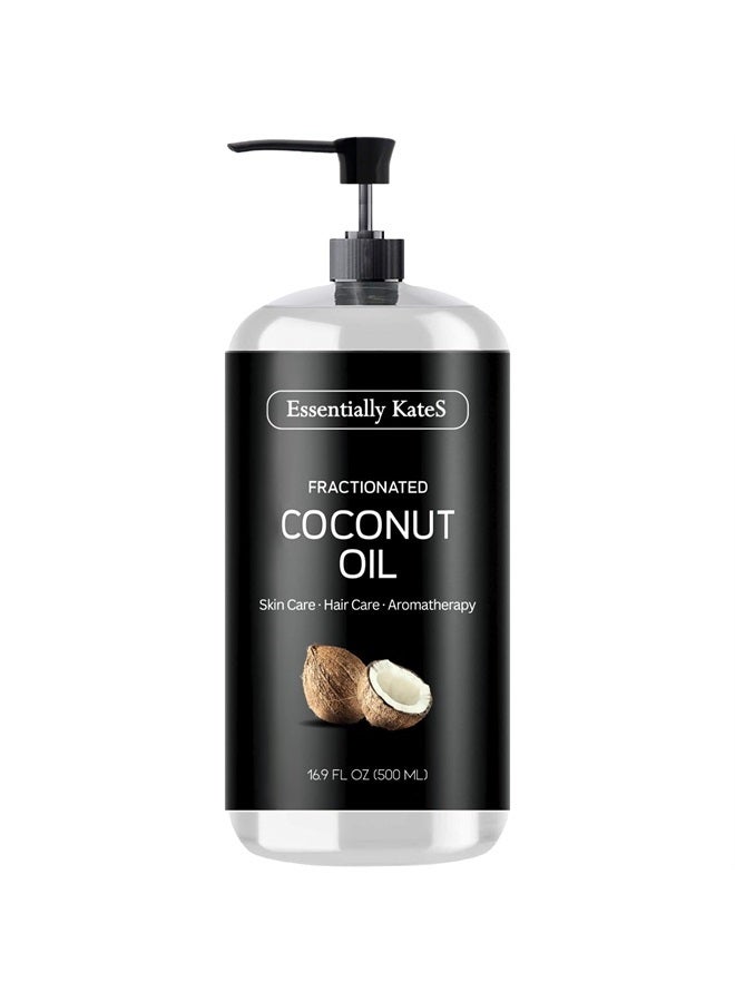 Fractionated Coconut Oil 16.9 Fl Oz (500ML) - Skin Care, Hair Care, Aromatherapy Massage Oil