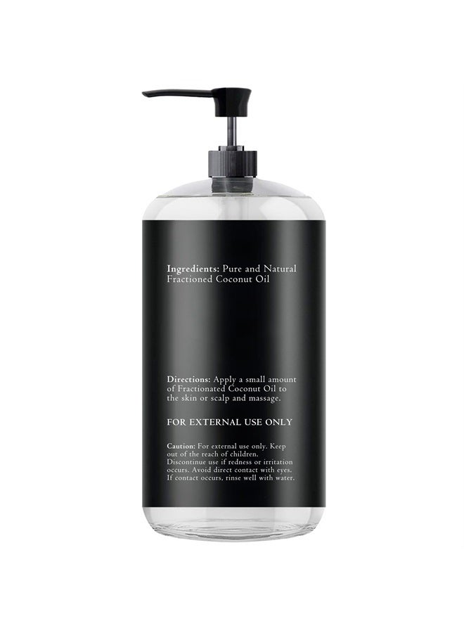 Fractionated Coconut Oil 16.9 Fl Oz (500ML) - Skin Care, Hair Care, Aromatherapy Massage Oil