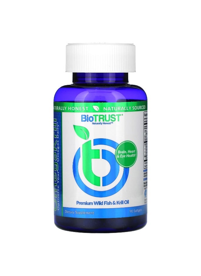 BioTrust BioTRUST, OmegaKrill, 90 Softgels  - Image 1