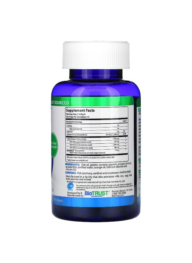 BioTrust BioTRUST, OmegaKrill, 90 Softgels  - Image 2