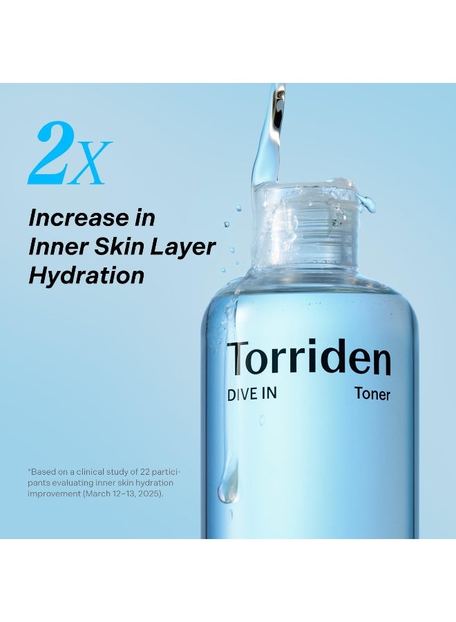 Torriden Dive-In Low Molecular Hyaluronic Acid Toner 300Ml — 5D Ha Hydrating Ph-Balanced Toner For Oily & Sensitive Skin, Fragrance-Free, 10.14 Fl Oz - Image 5