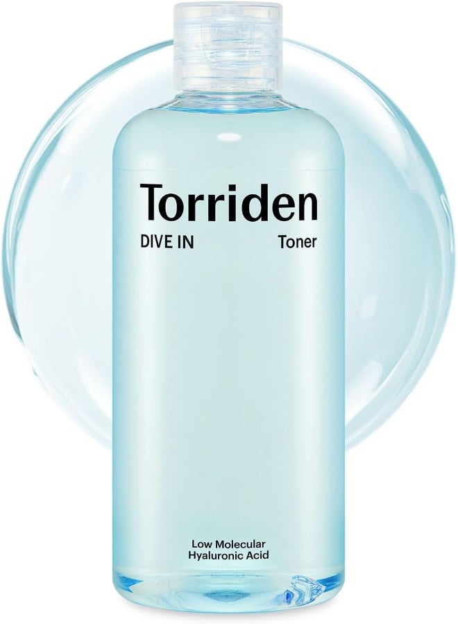 Torriden Dive-In Low Molecular Hyaluronic Acid Toner 300Ml — 5D Ha Hydrating Ph-Balanced Toner For Oily & Sensitive Skin, Fragrance-Free, 10.14 Fl Oz - Image 1