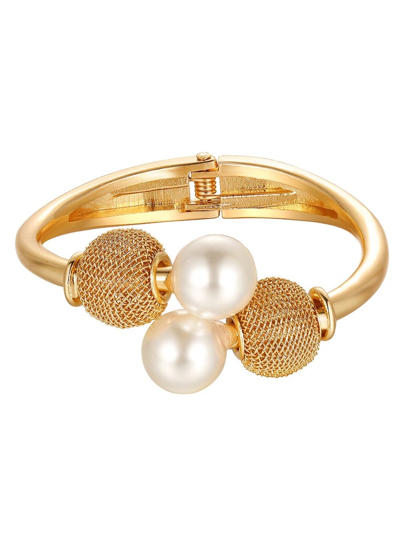Mark Fairwhale - Fashionable Retro Personalized Pearl Opening Bracelet - Image 1