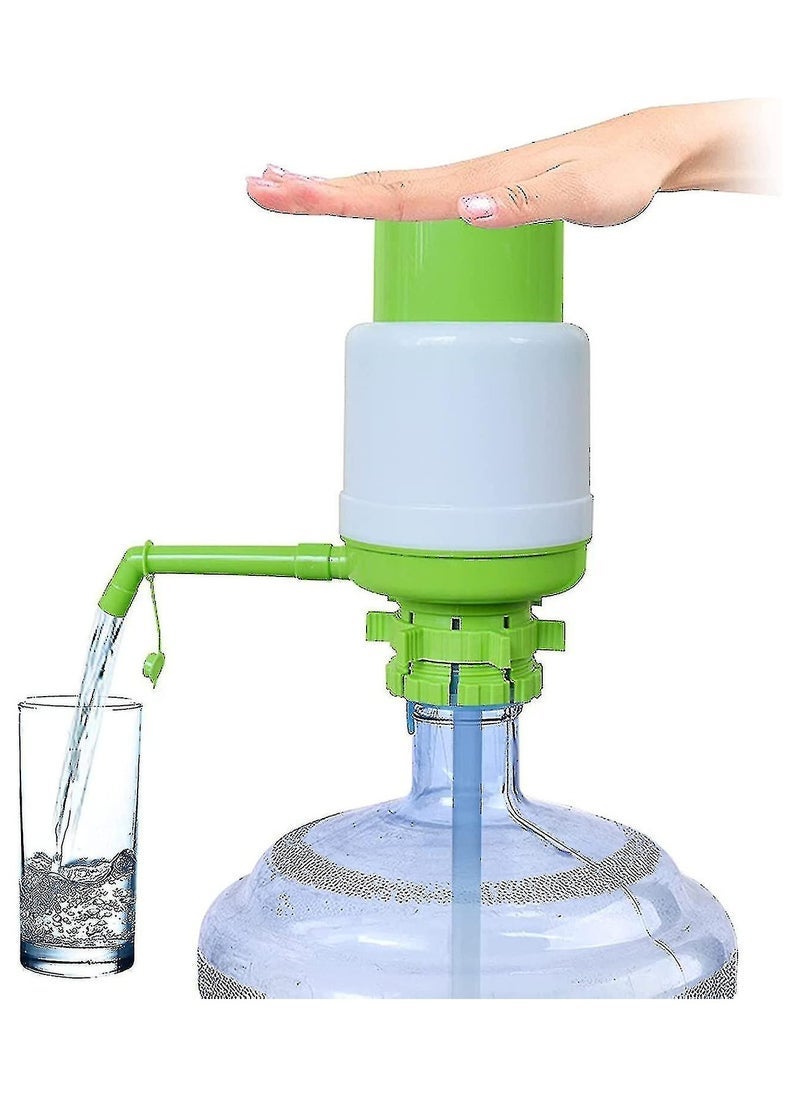 ELTRAZONE Manual Water Dispenser Pump for 5 Gallon Water Jug – Portable, Easy-to-Use Drinking Water Pump for 5 Gallon Bottled Water, Eco-Friendly Green Design, Perfect for Home, Office, Outdoor Use, No Electricity Needed, BPA-Free Material  - Image 1