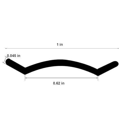 CVILL 1" Black Vinyl Trim Molding Screw Cover RV Boat Camper Travel Trailer (75 ft) - Image 2