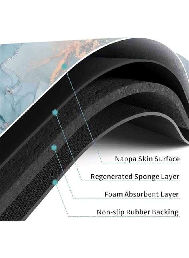 TRASSLE Bath Mat Rugs Bathroom Floor Mat Super Absorbent Ultra Thin Low Profile Non Slip Quick Dry Washable Carpet for Sink Shower Toilet - Image 4