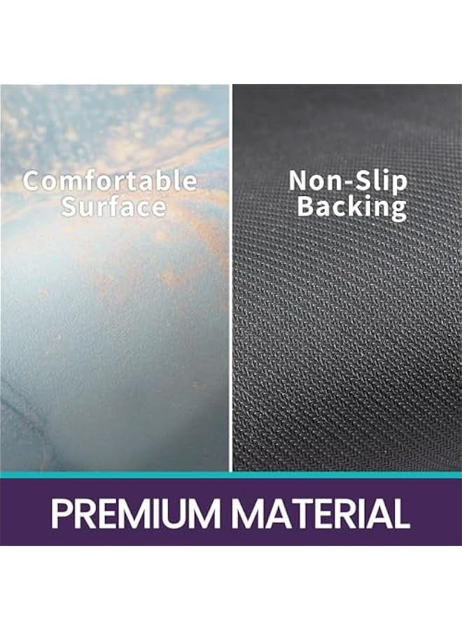TRASSLE Bath Mat Rugs Bathroom Floor Mat Super Absorbent Ultra Thin Low Profile Non Slip Quick Dry Washable Carpet for Sink Shower Toilet - Image 5