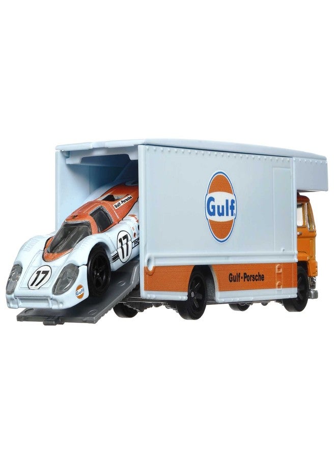 Hot Wheels Team Transport Fleet Flyer with '18 Porsche 917 LH - Image 2