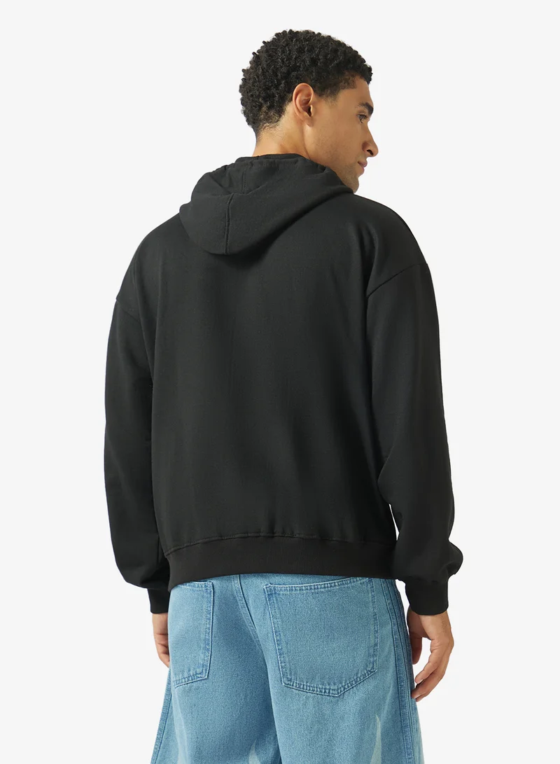 Seventy Five  Graphic Pullover Oversize Hoodie for Men | Best Price UAE