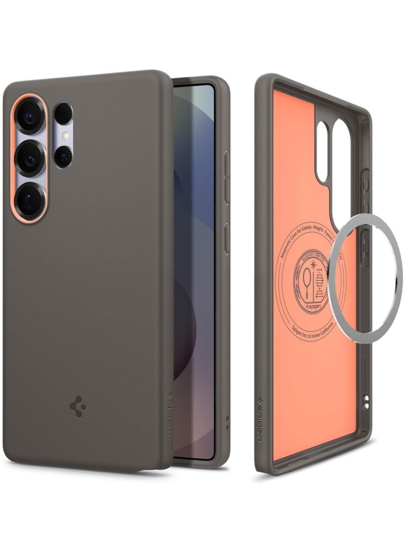 Spigen Nano Pop Mag Samsung Galaxy S25 ULTRA MagSafe Case Cover Mil Grade - Papaya Gray - Image 1