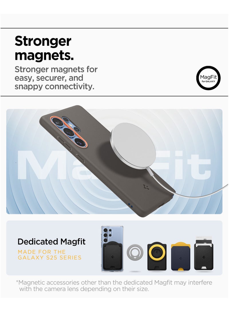 Spigen Nano Pop Mag Samsung Galaxy S25 ULTRA MagSafe Case Cover Mil Grade - Papaya Gray - Image 4