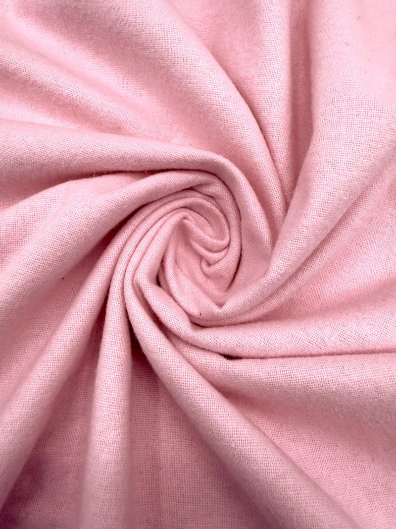 EOVEA 100 Cotton Flannel Fabric by The Yard Soft Brushed Flannel for Sewing Quilting Blankets Crafts Warm Breathable Cotton Fabric 42 Inch Wide Baby Pink1 Yard - Image 3