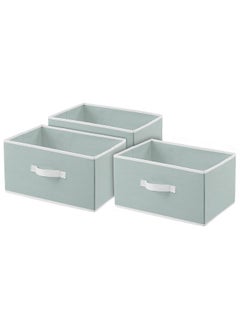 Kuber Industries Kuber Industries (Set of 3) Foldable Organisers Storage Box for Clothes | Dress Organizer & Cubbies Storage Cubes for Innerwear | Undergarments | Socks | Jeans | Books Arranging Utility Box (Grey)  - Image 1