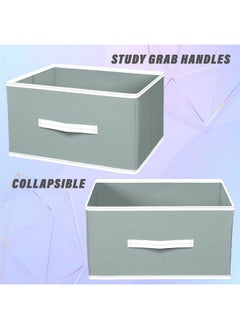 Kuber Industries Kuber Industries (Set of 3) Foldable Organisers Storage Box for Clothes | Dress Organizer & Cubbies Storage Cubes for Innerwear | Undergarments | Socks | Jeans | Books Arranging Utility Box (Grey)  - Image 5