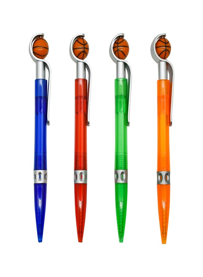 Lopenle 12 PCS Basketball Pen Sports Ballpoint Pens Basketball Party Favors Black Ink for Office Desk Stationery Supplies - Image 4