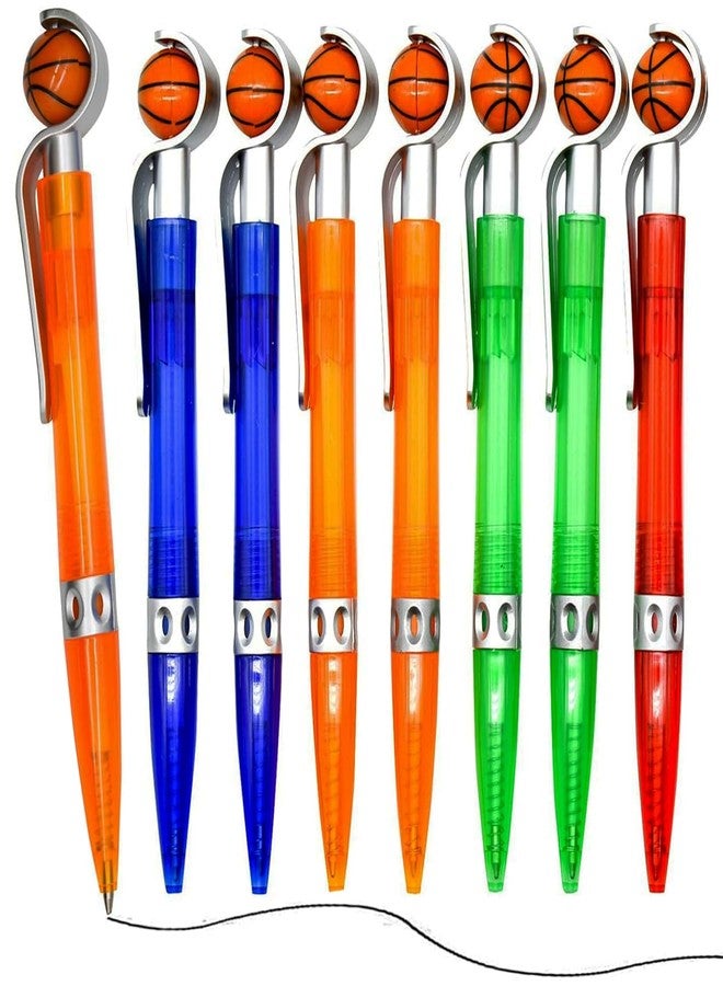 Lopenle 12 PCS Basketball Pen Sports Ballpoint Pens Basketball Party Favors Black Ink for Office Desk Stationery Supplies - Image 1