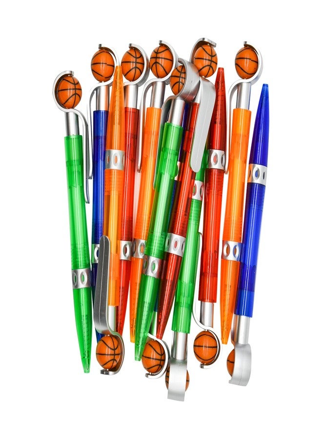 Lopenle 12 PCS Basketball Pen Sports Ballpoint Pens Basketball Party Favors Black Ink for Office Desk Stationery Supplies - Image 5