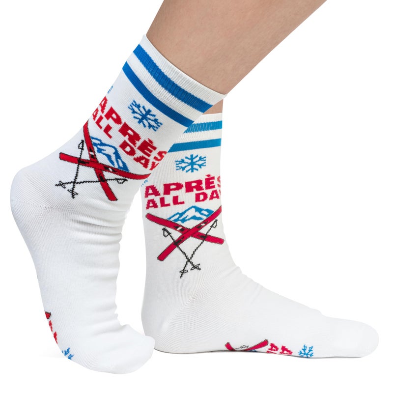 Lavley Apres All Day Socks - Fun Gift for Skiers and Snowboarders - One Size for Men and Women - Image 2
