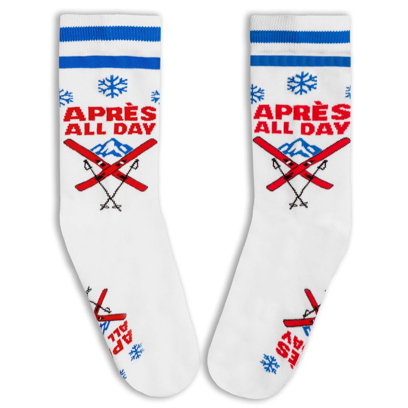 Lavley Apres All Day Socks - Fun Gift for Skiers and Snowboarders - One Size for Men and Women - Image 4