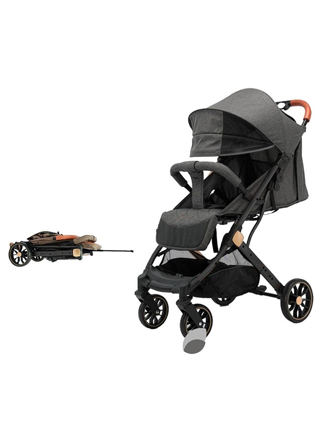 ستار كيدز عربة أطفال قابلة للطي ومزود بأوضاع استلقاء متعددة ومظلة قابلة للتعديل - Image 2