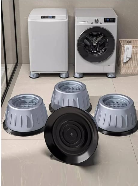 Washing Machine Anti-Vibration Pads Protects Laundry Room Reduces Shaking 4 Pice Washing Machine Door Seal (Anti Vibration Pads)  - Image 1