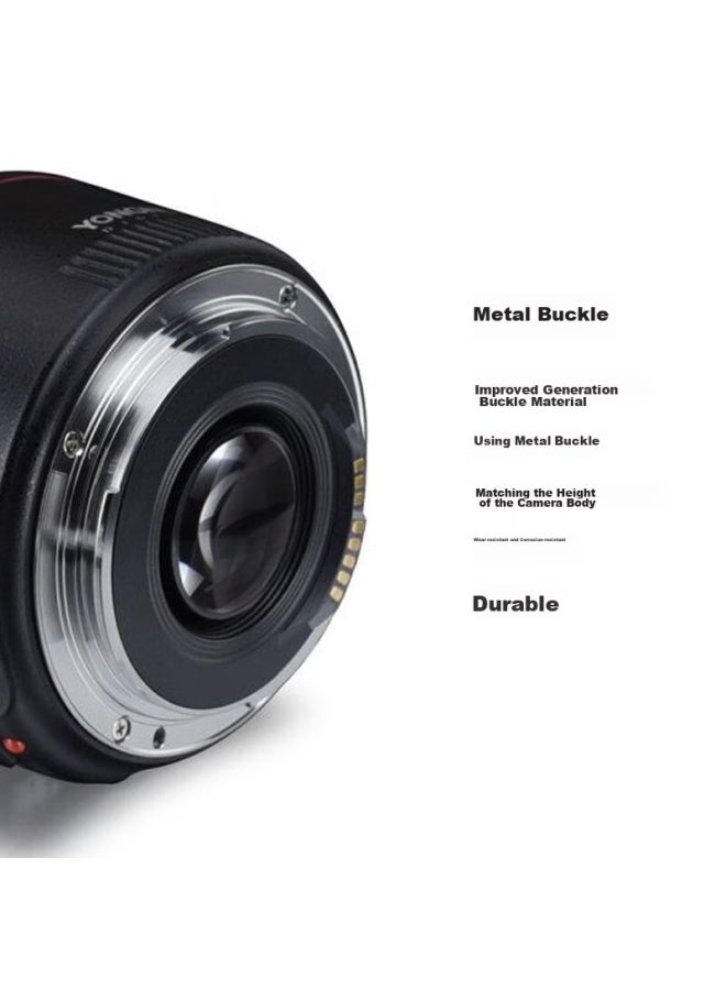 YONGNUO يونغنو Yn50mm F1.8ii، الجيل الثاني من عدسة بورتريه ذات فتحة كبيرة لكاميرات كانون DSLR، فتحة بطاقة قياسية، غلاف أسود - Image 3