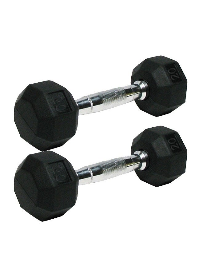 SPRI Rubber Dumbbell 9.1Kg/20Lbs Pair  - Image 1