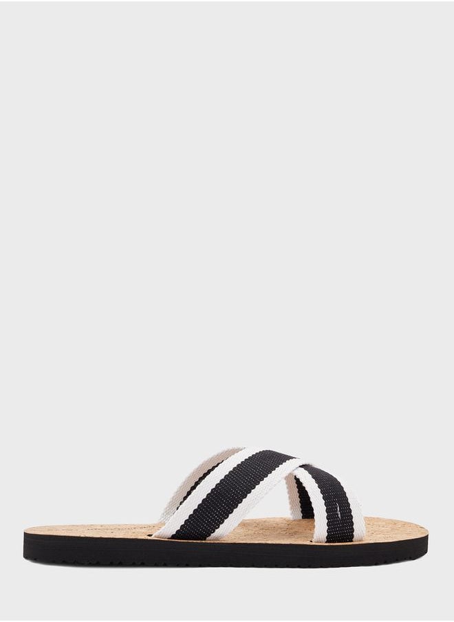 BRAVE SOUL - Drew Cross Strap Sandals - Image 1