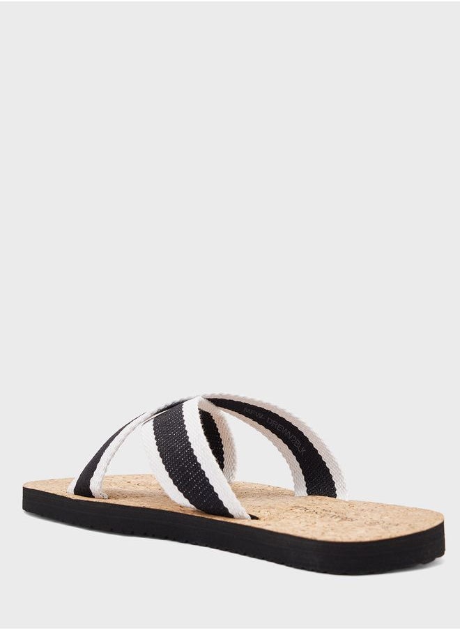 BRAVE SOUL - Drew Cross Strap Sandals - Image 1
