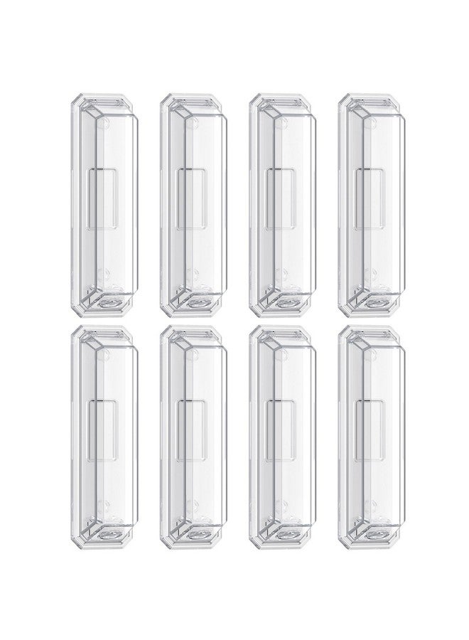 CLYMENE Light Switch Cover Guard, Child Proof Wall Switch Cover Protects Lights or Switches from Getting Accidentally Turned ON or Off by Children and Adults, Toggle Style (Clear, 8 Pack) - Image 1