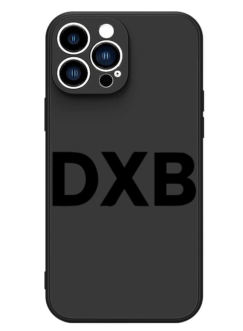 Theodor Protective Slim Fit Case Liquid Silicone Cover with Full Body Protection Anti-Scratch Shockproof Case For iPhone 14 Pro Max Black  - DXB White - Image 1