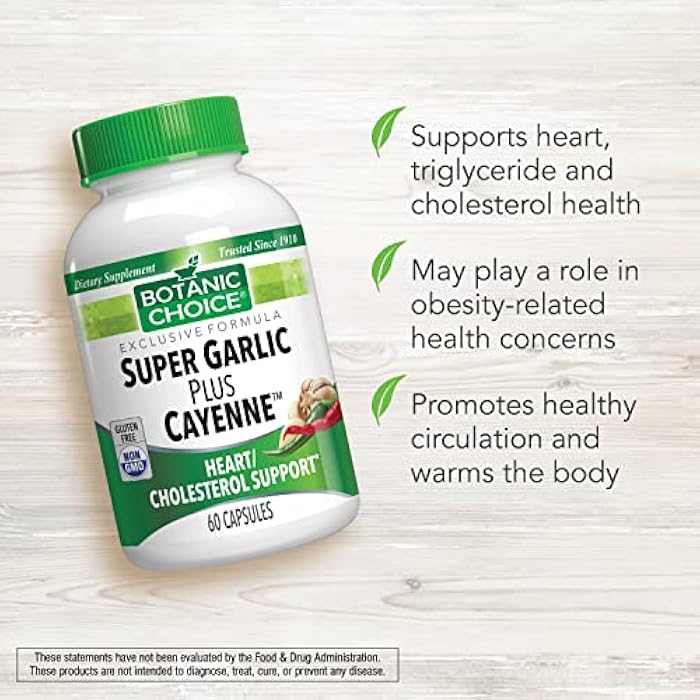 Botanic Choice Super Garlic Plus Cayenne, 60 Capsules - Image 3