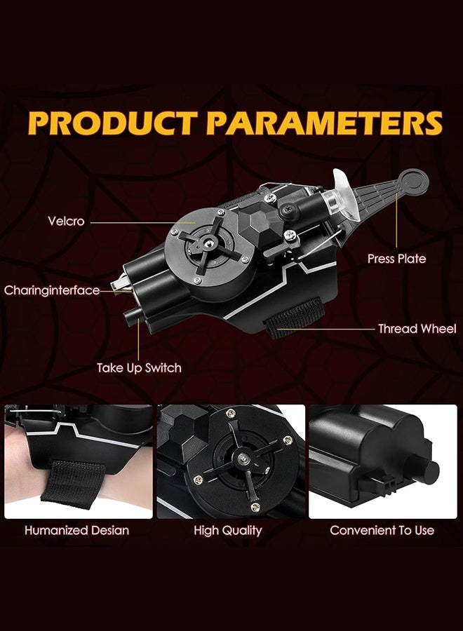 أورجنيزر لعبة إطلاق خيوط العنكبوت، أدوات رائعة لرماة الشبكات، بكرة من الحرير الحقيقي، ألعاب ممتعة رائعة للرجال والأطفال (داكنة) - Image 3