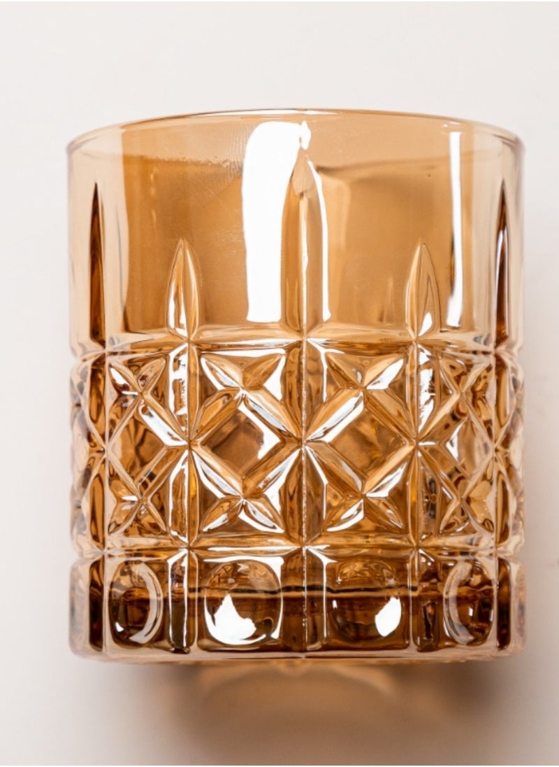 BLUE CORAL 6 Whiskey Glasses Old Fashioned for Scotch Lovers Style Glassware for Bourbon  - Image 1